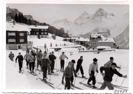 AROSA Ski-Tourenläufer - Werbung Bier - Photo Brand, Arosa