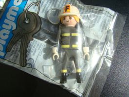 Playmobil Schlüsselanhänger Feuerwehr neu von 1998 ovp