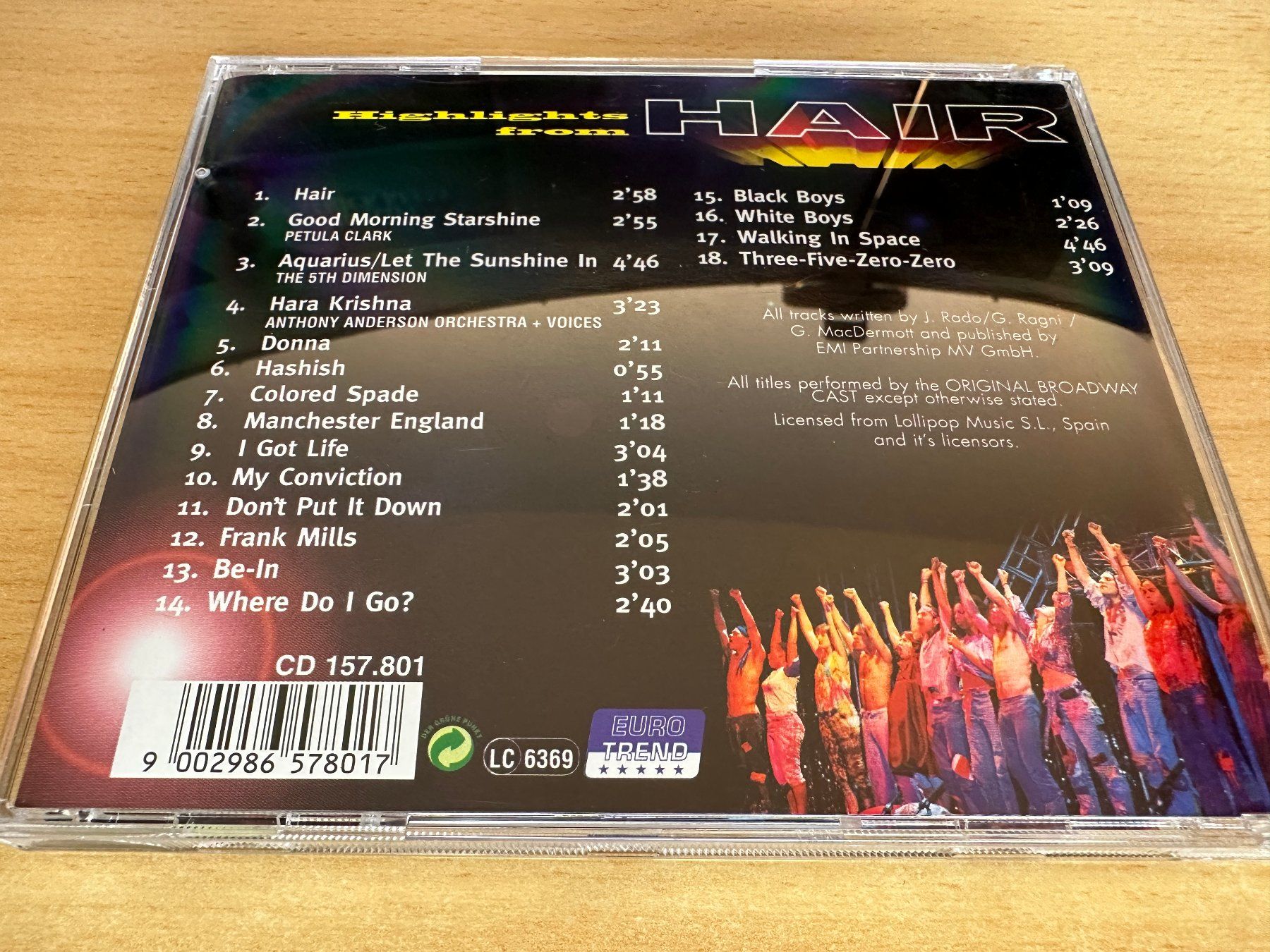 CD: Various – Highlights From Hair – Usato da Rikon im Tösstal venduto da Alpenmutz 1