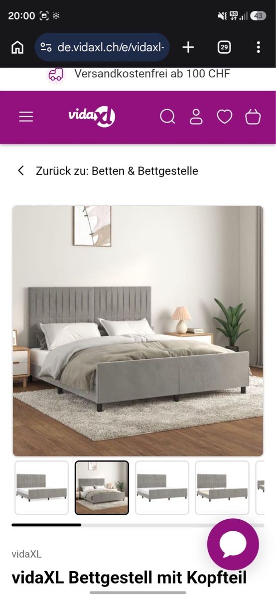 Vidaxl Letti: Doppelbett unbenutzt wird verkauft – Nuovo e nell'imballaggio originale da Rüti ZH venduto da Broly0601