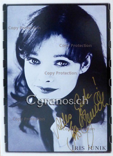 Autografi: Iris Junik (1968-2009) Schauspielerin - Autogramm – Usato da Dietikon venduto da immortal-stars