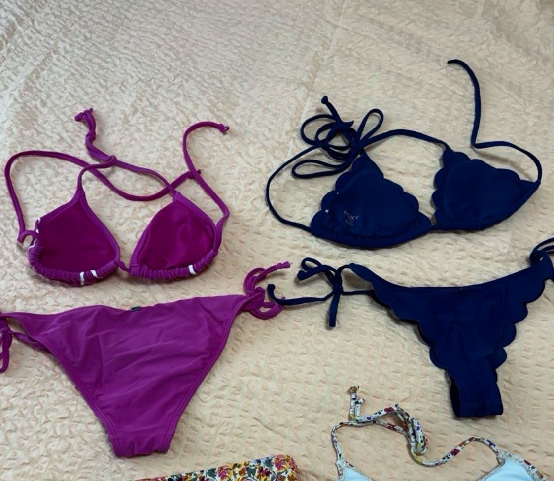 Roxy Badekleider & Bikinis: Bikini, S, 36, 2-er Set, Roxy pink, blau – Neu (gemäss Beschreibung) aus Wilen b. Wil von carpediem25 1