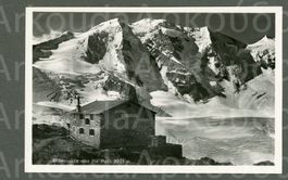 AK sw Diavolezza GR Hütte, Gletscher und Piz Palü ≈ 1950