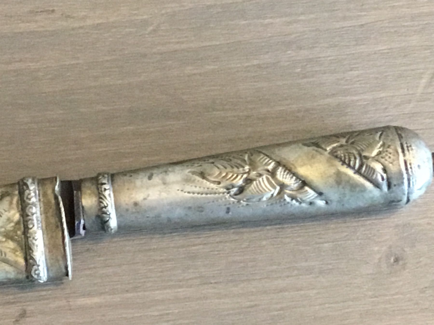 Besteck: Antikes argentinisches Gauchomesser versilbert – Gebraucht aus Schönenwerd von simca04 6