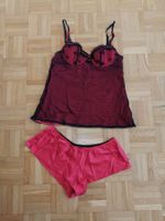 Ensemble lingerie rouge et noir Darjeeling