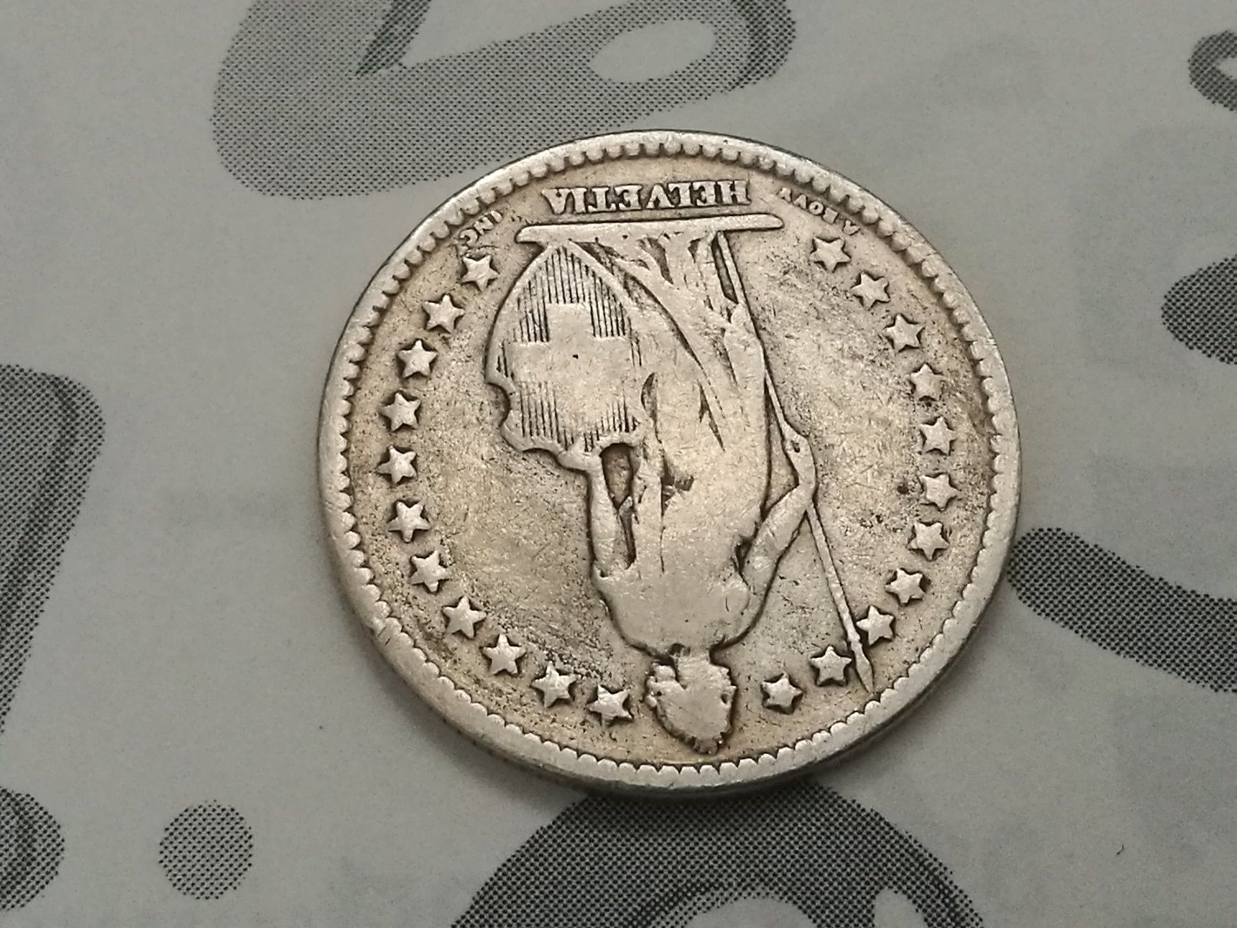 Tutti le monete: CHF___2.00 1875 -ss 2 Franken – Usato da Niederdorf venduto da salti 1