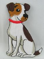 Hübscher - JACK RUSSELL - Aufnäher - Aufbügler - Stickerei