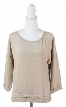 MOS MOSH Bluse mit Seide Gr. L