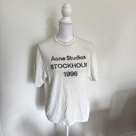 Acne Studios T-Shirt Druck Stockholm 1996 Grösse XS