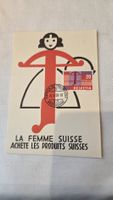 1958 Maximumkarte La Femme Suisse