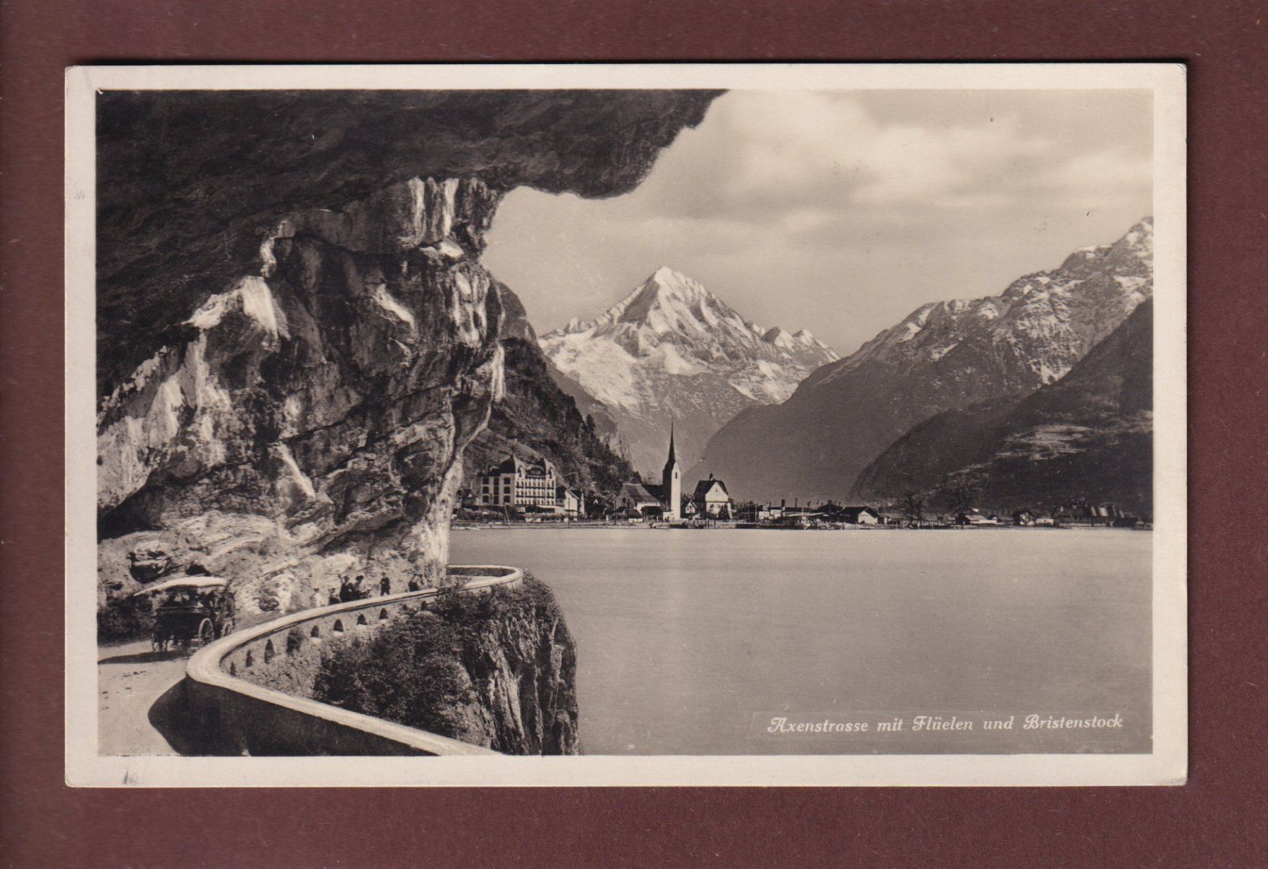 Cartoline postali: AXENSTRASSE - Flüelen - 1929 – Usato da Pully venduto da nicecards