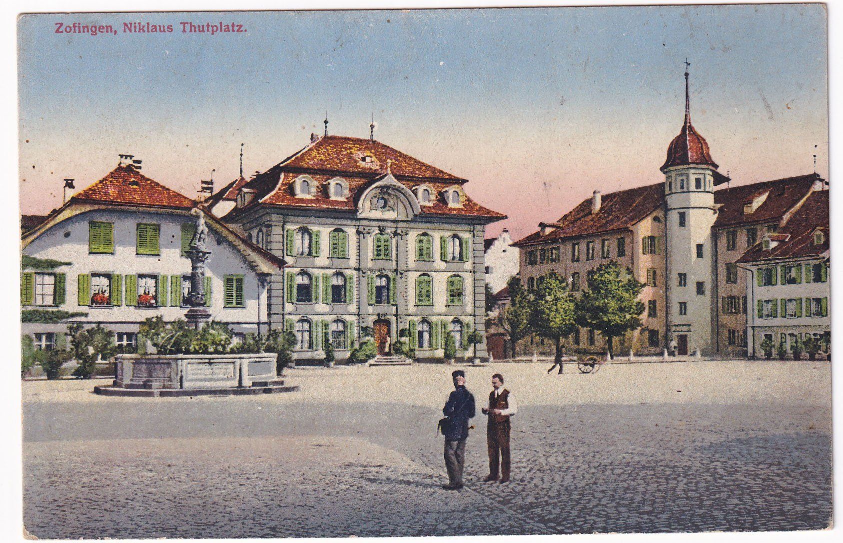 Cartoline postali: Zofingen Niklaus Thutplatz – Difettoso da Cormoret venduto da Pascalll2001