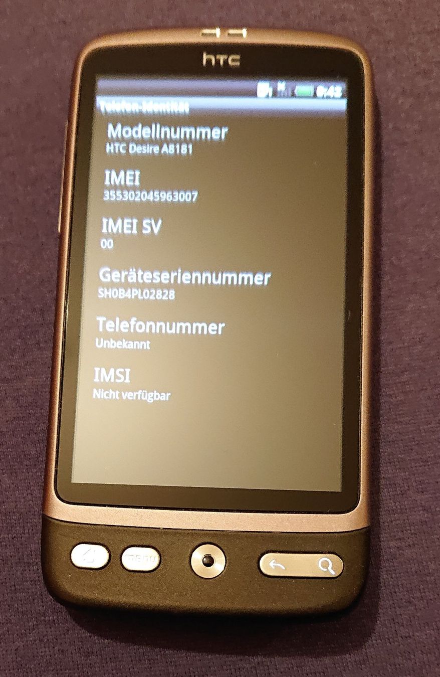 HTC Portables: HTC Desire mit Original-Ladegerät – D'occasion à Basel par sakartvelo 3