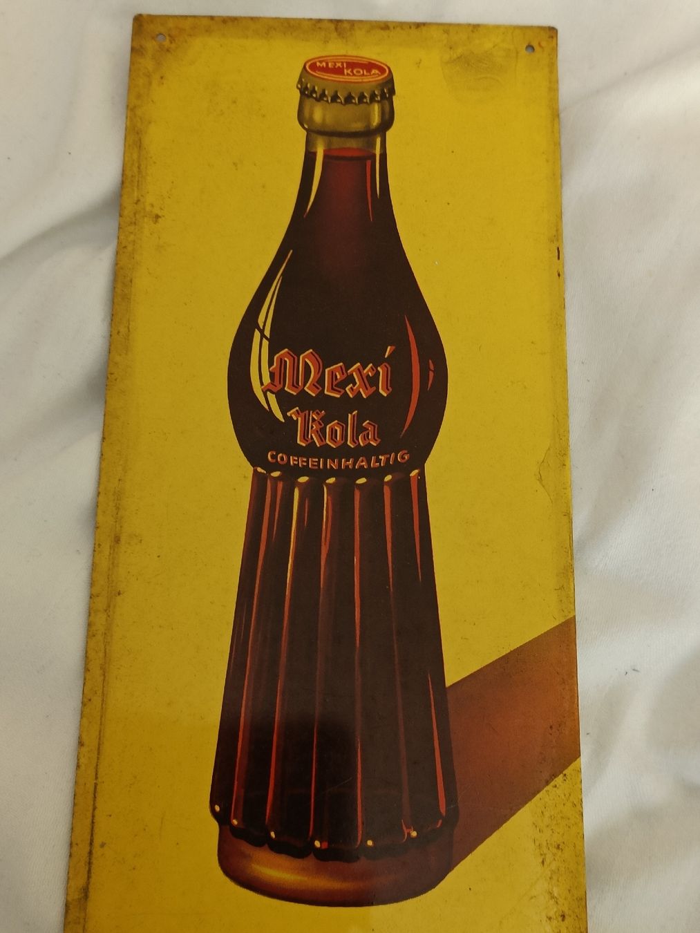 Insegne: Altes original Werbe Blech Schild / MEXI COLA ca. 1930 – Usato da Brugg AG venduto da Ente015 1