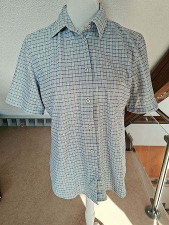 Odlo Damen Kurzarm Flanell Hemd kariert Grösse M gebraucht