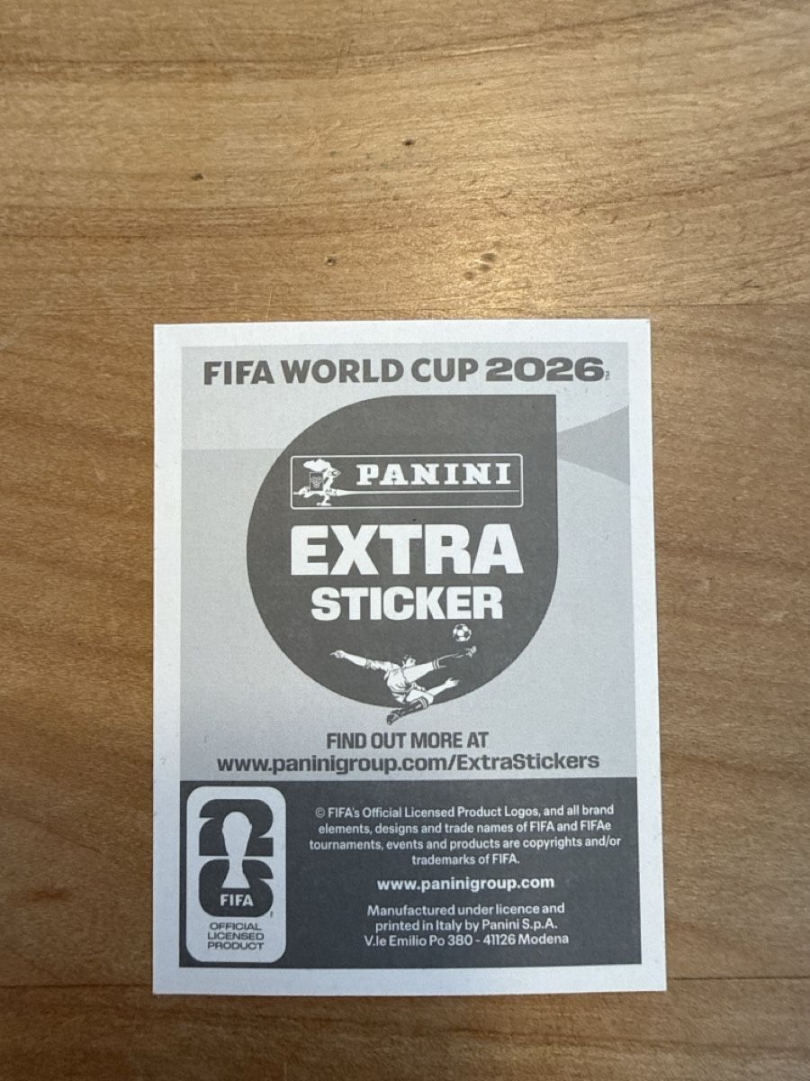 Panini Carte collezionabili: FIFA WORLD CUP 2026 EXTRASTICKER BELLINGHAM – Usato da Winterthur venduto da Nangooblu 1
