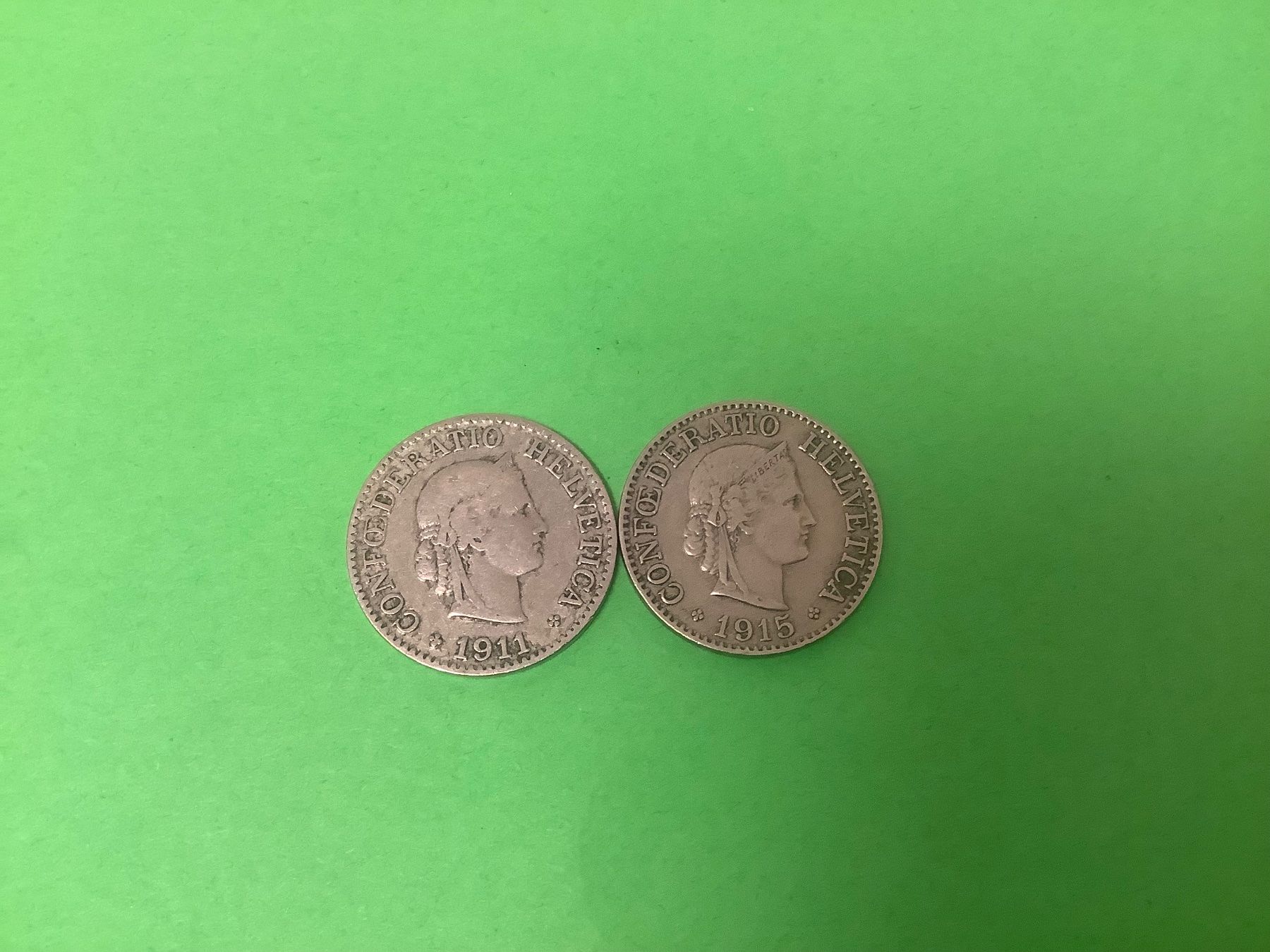 Tutti le monete: 10 Rappen / 1911 + 1915 – Usato da Dübendorf venduto da Troll_88