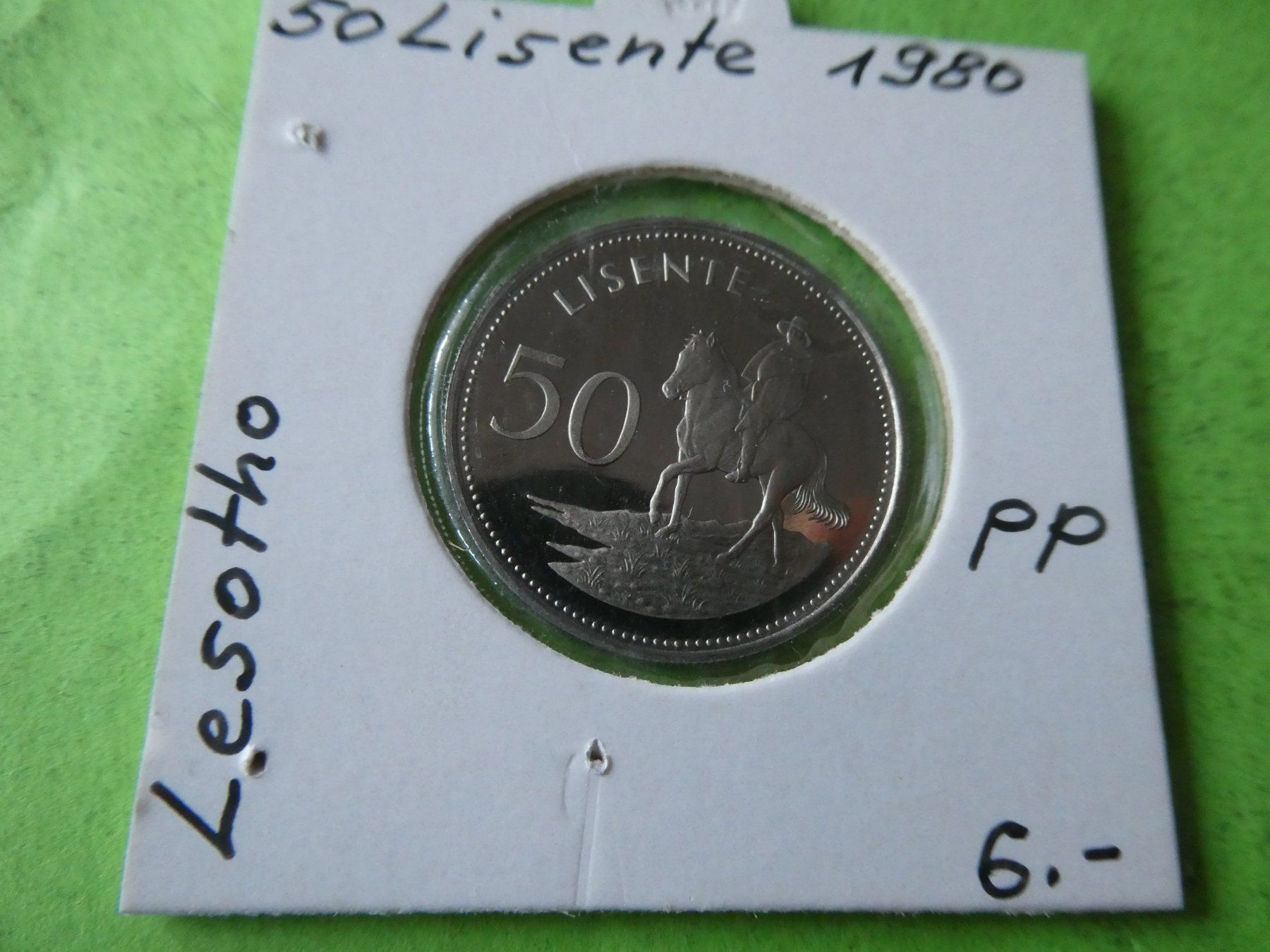 Tutti le monete: Lesotho 1980, 50 Lisente  PP – Usato da Hinterforst venduto da Rohusri