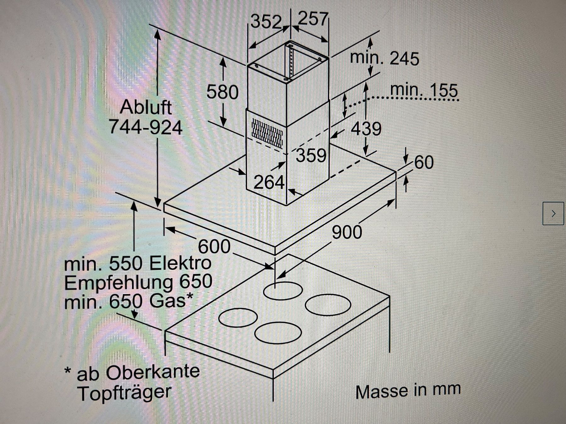 Siemens Cappe di aspirazione: Inselhaube Abzug Siemens – Usato da Adlikon venduto da doody123 6