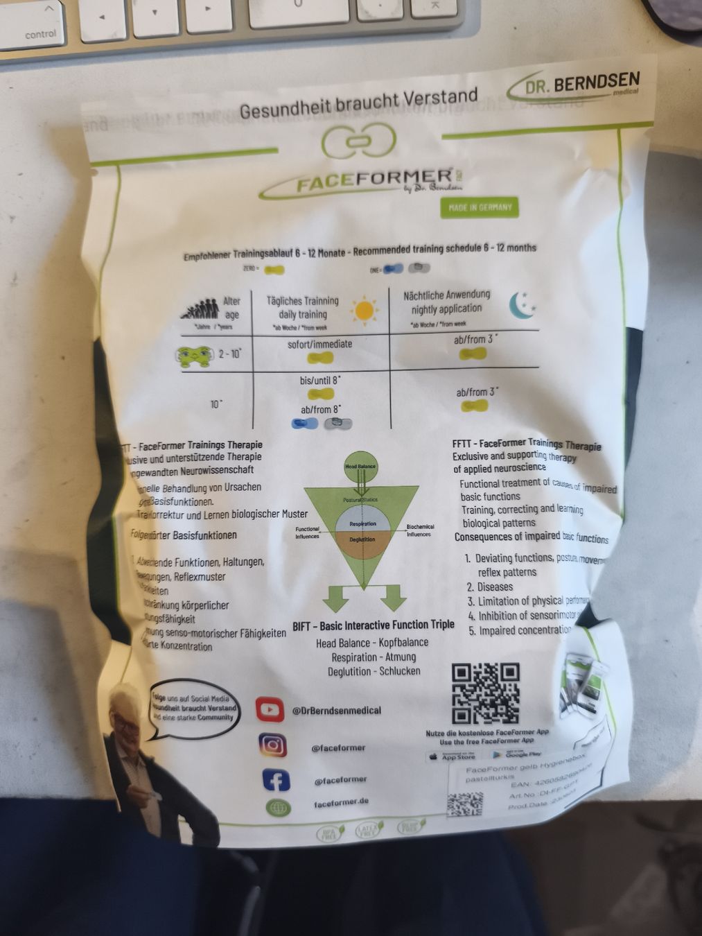 Altro per la cura del corpo: FaceFormer ZERO Mundtrainer neu und originalverpackt – Nuovo e nell'imballaggio originale da Aarwangen venduto da Byv7 1