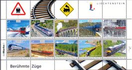 BERÜHMTE ZÜGE BOGEN 10 MARKEN ** POSTFRISCH ** - EH52