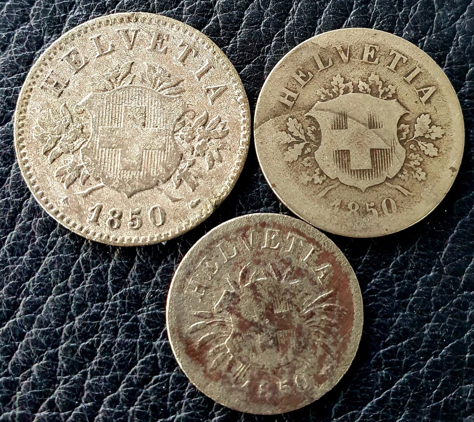 Tutti le monete: 3 x 1850 – Usato da Egerkingen venduto da Acc1 1