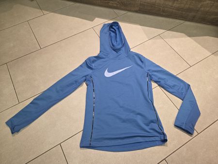Nike Pro Hyperwarm Hoodie blau 146-156 cm