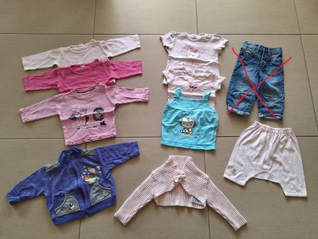 Lot d'habits filles taille 74-80