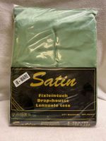Satin Fixleintuch 160/200cm Kiwigrün/Hellgrün