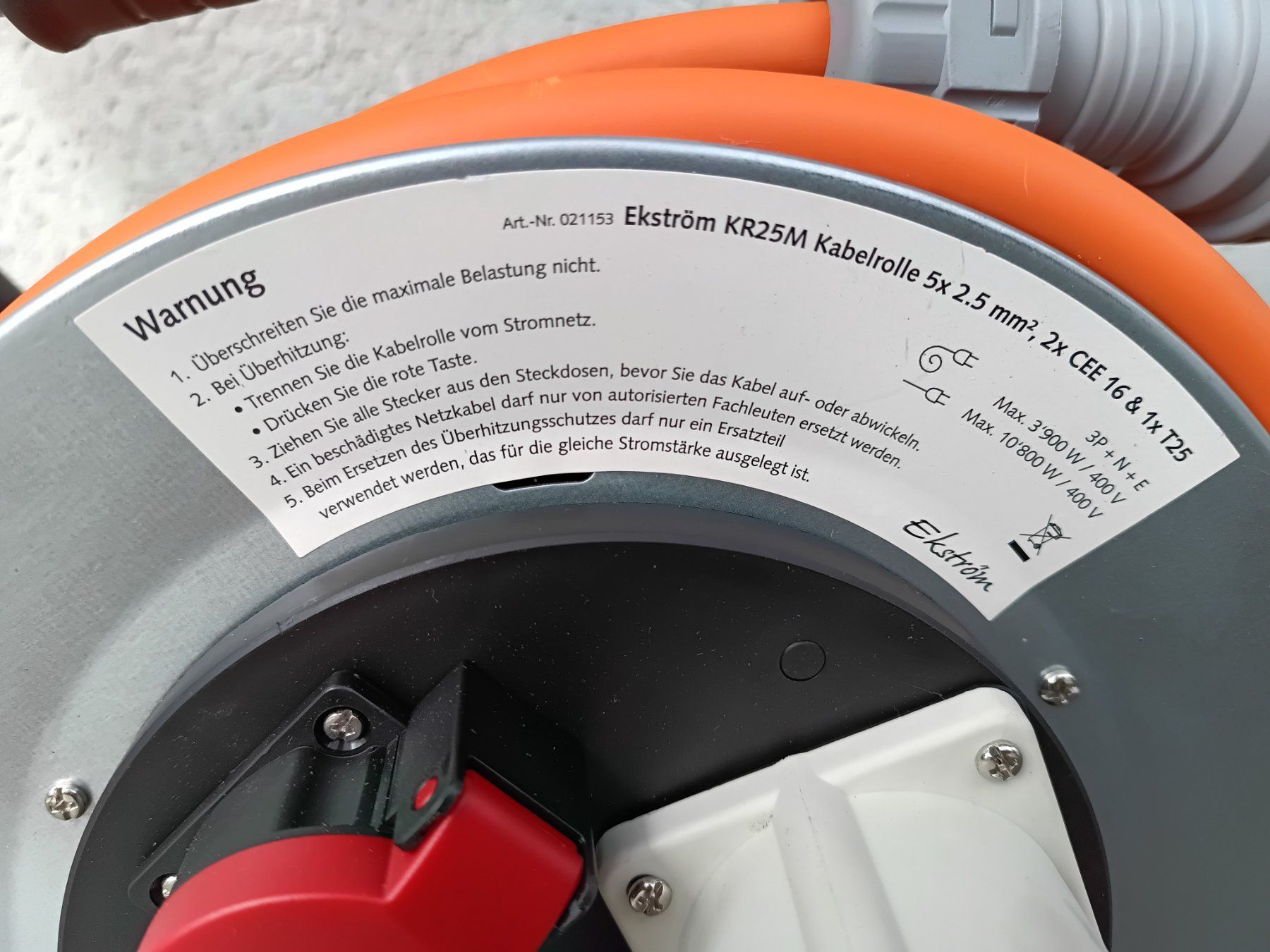 Cavi: CEE 16 A Kabelrolle neuwertig – Usato da Safenwil venduto da Beyeler_HB 1