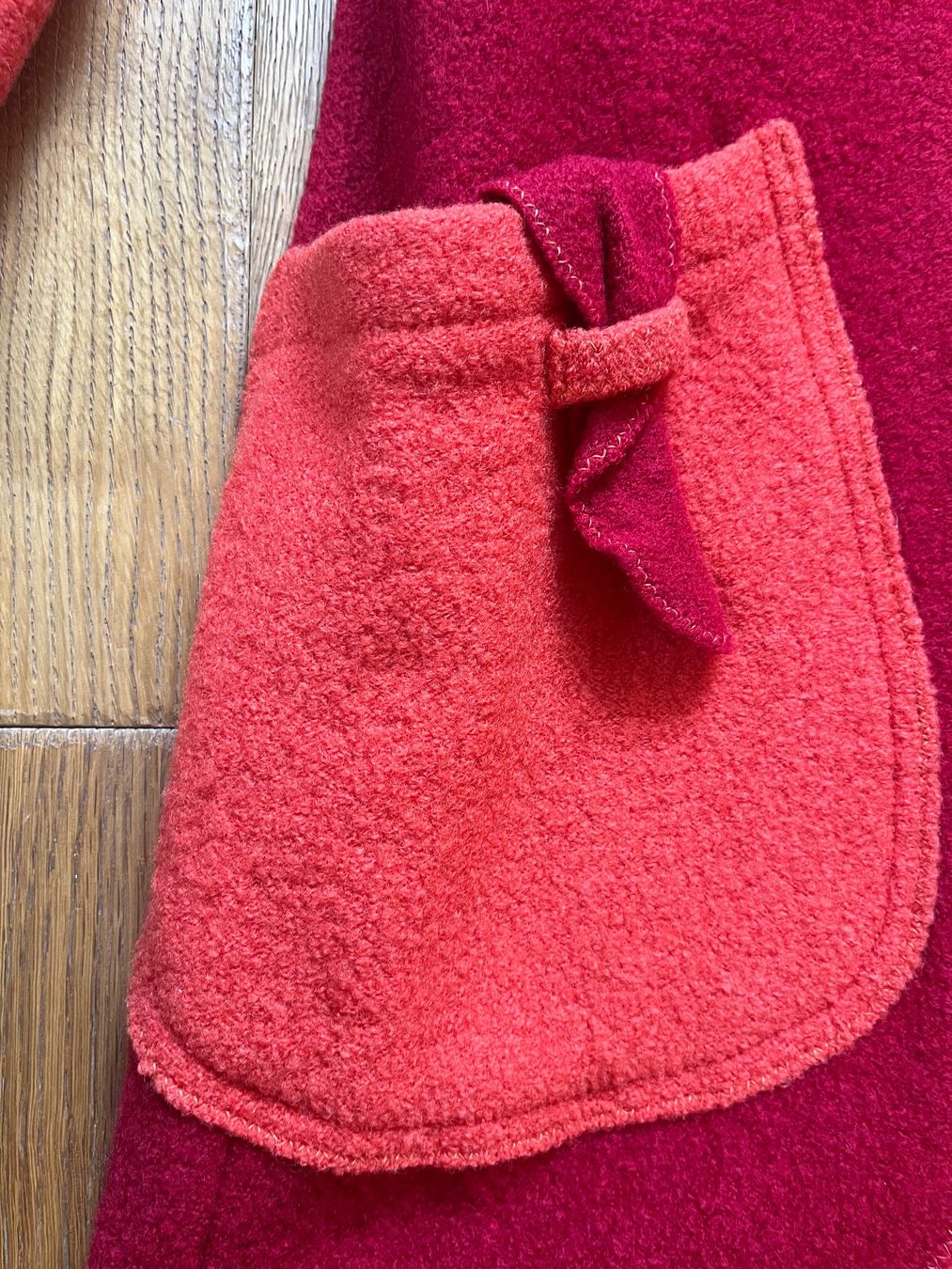 Cappotti: Designer Wool Coat - Red and Orange - Size S – Usato da Zürich venduto da Alex.Zurich 2