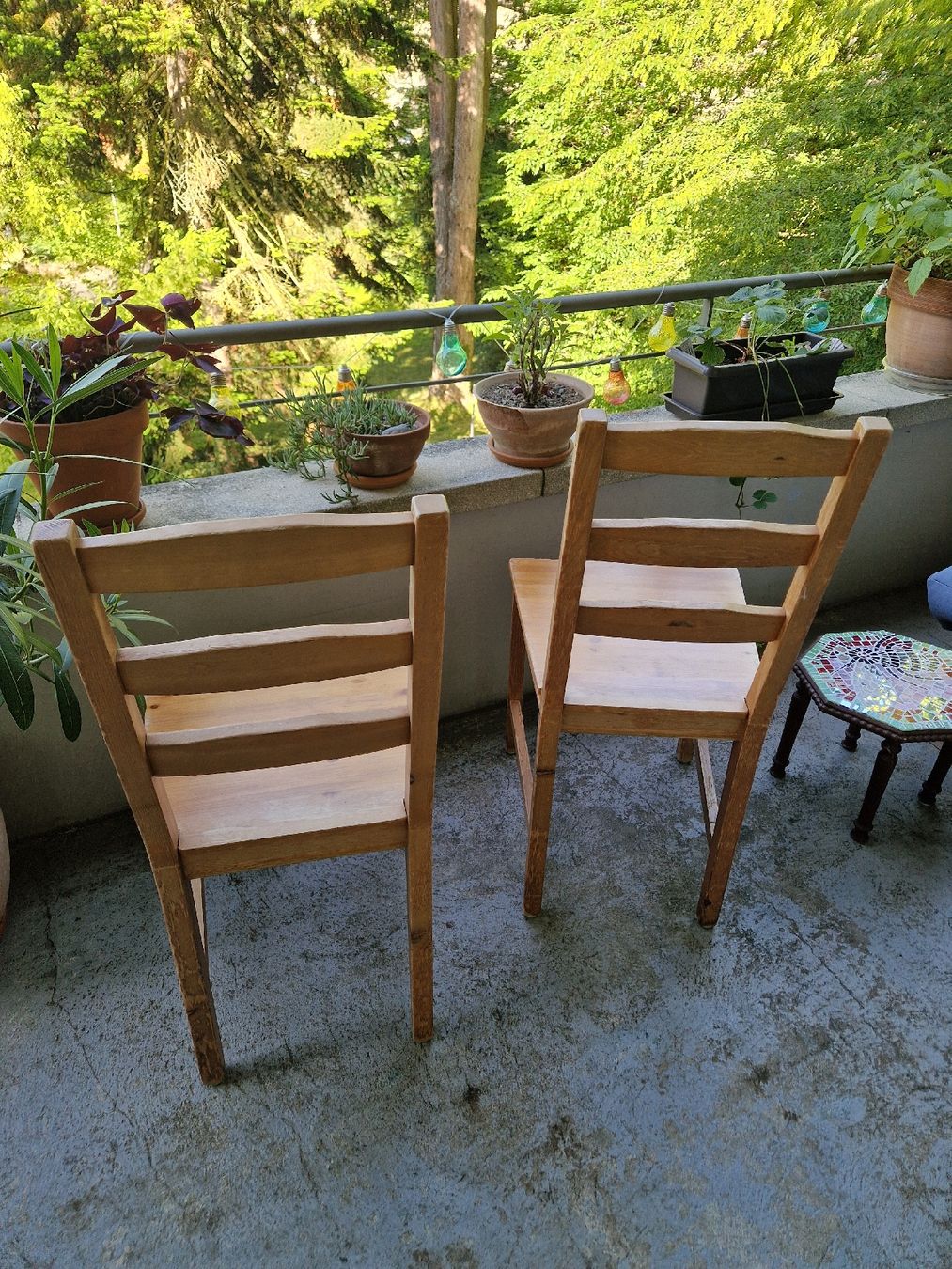 Ikea Stühle: Vier Holzstühle (Ikea Hägernäs) – Gebraucht aus Bern von hugentobleroune 1