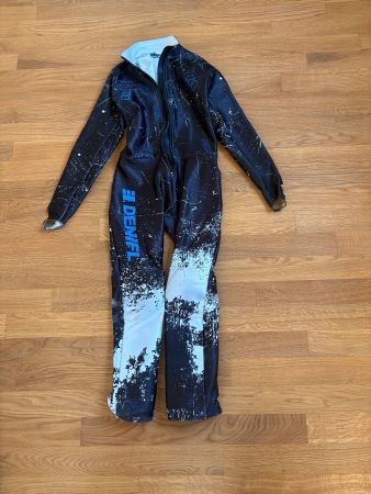 Rennanzug Denifl schwarz weiss Grösse 14 J gebraucht