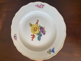 1 Antiker grosser Porzellan Teller Meissen, evtl. Marcolini