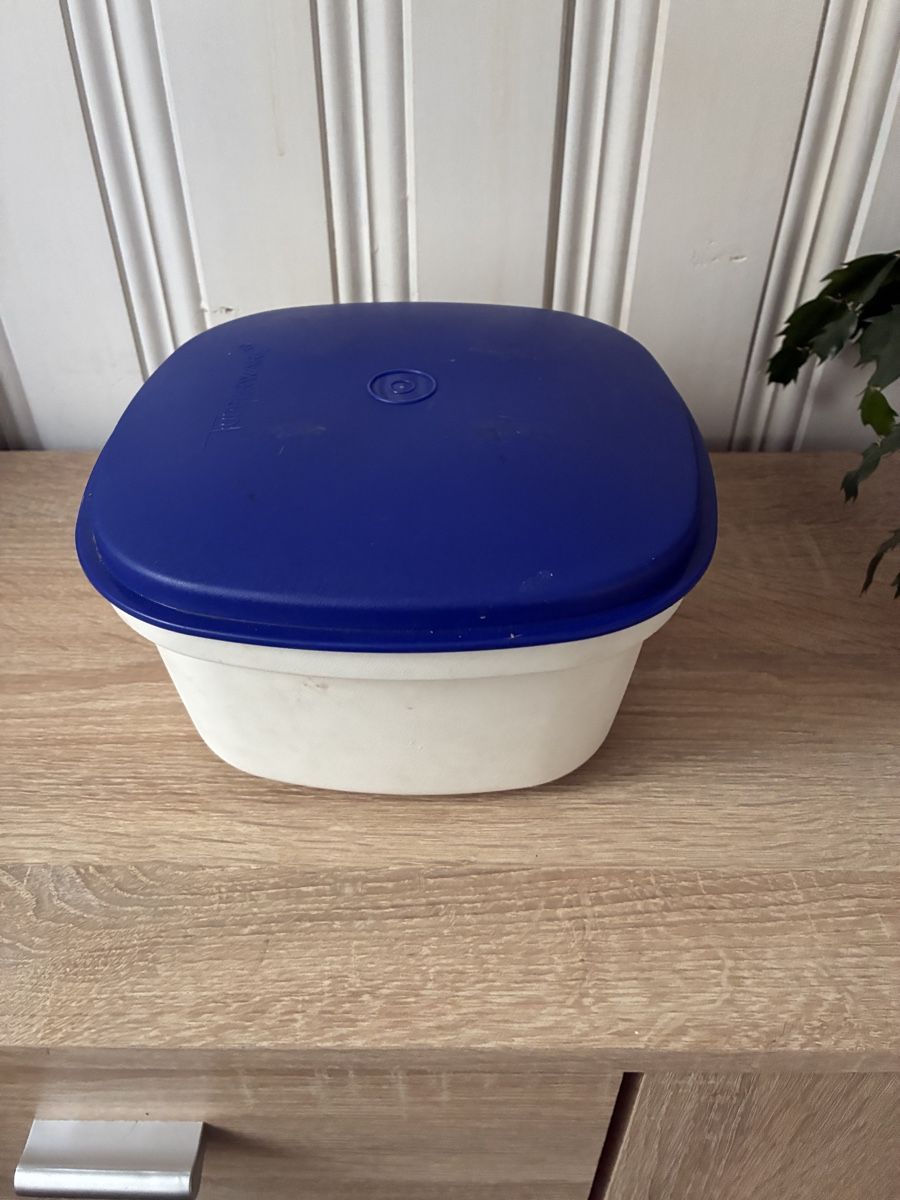 Tupperware Altro in Decorazioni & Accessori: Boîte à salade Tupperware blanc bleu état correct – Usato da Beuson (Nendaz) venduto da Pinkfloyd71 1