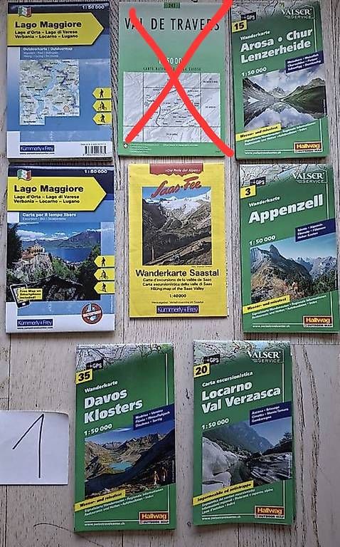 Cartes géographiques & atlas: Wanderkarten neuwertig pro Stk – D'occasion à Uetendorf par Ladouce