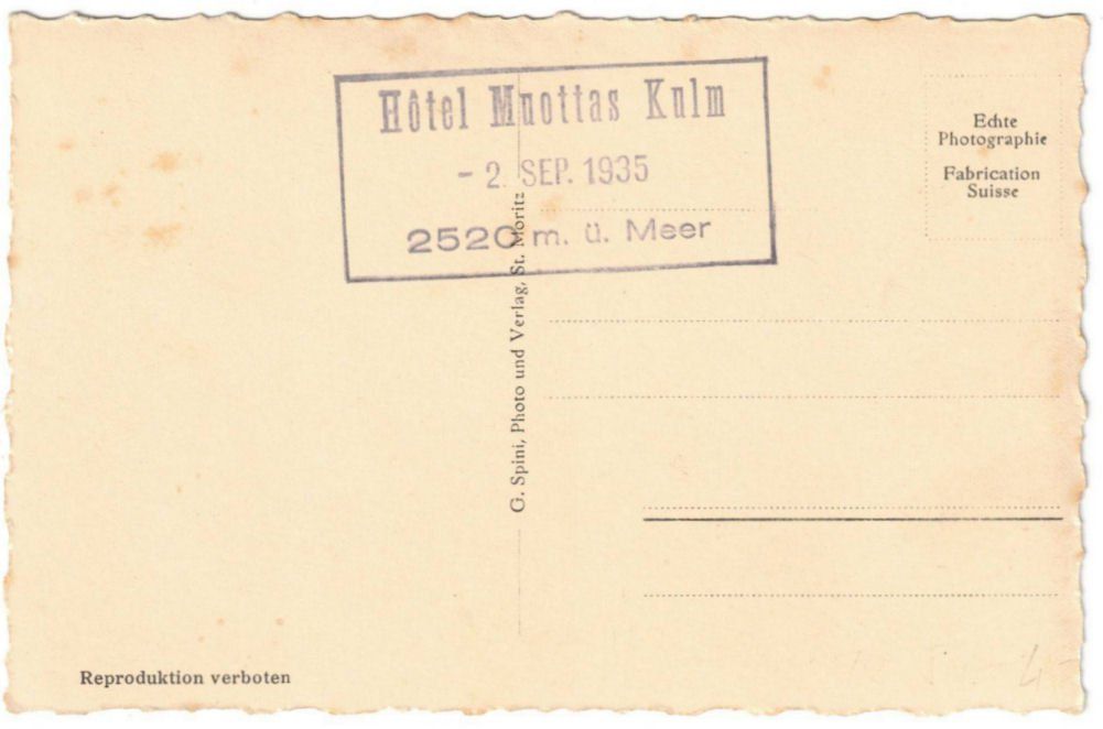 Cartoline postali: St. Moritz - Standseilbahn Muottas Muragl Bergstation – Usato da Binningen venduto da Mountainrider 1