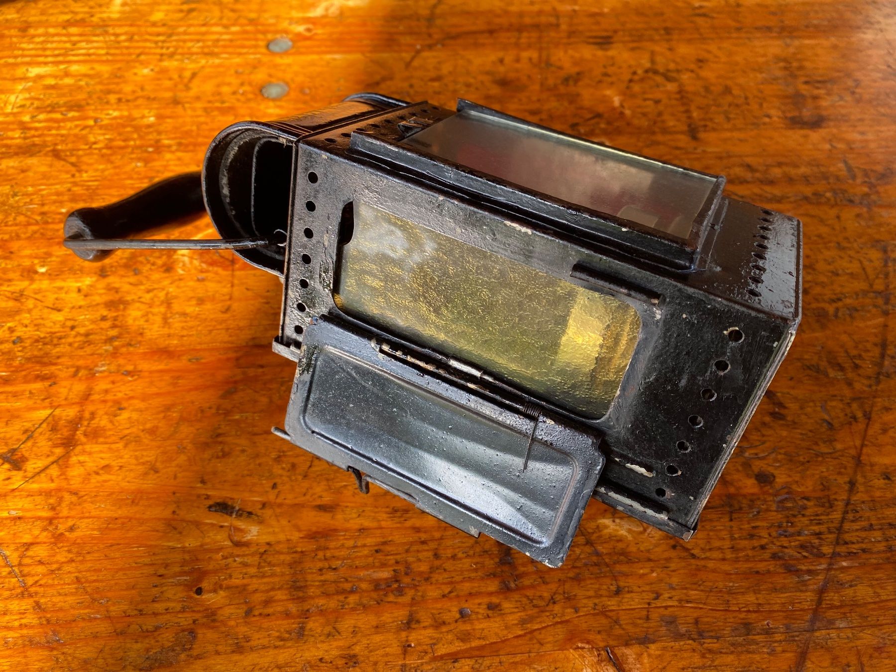 Lampade: alte A. Sartorius Wuppertal Deutsche Bahn Bahnlampe – Usato da Feldbach venduto da Fea1 5