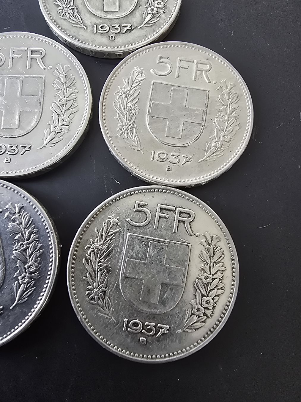 Alle Münzen: LOT 5LIBER 5STK 1937 – Gebraucht aus Pfäffikon SZ von 26.4.14.17.25 3