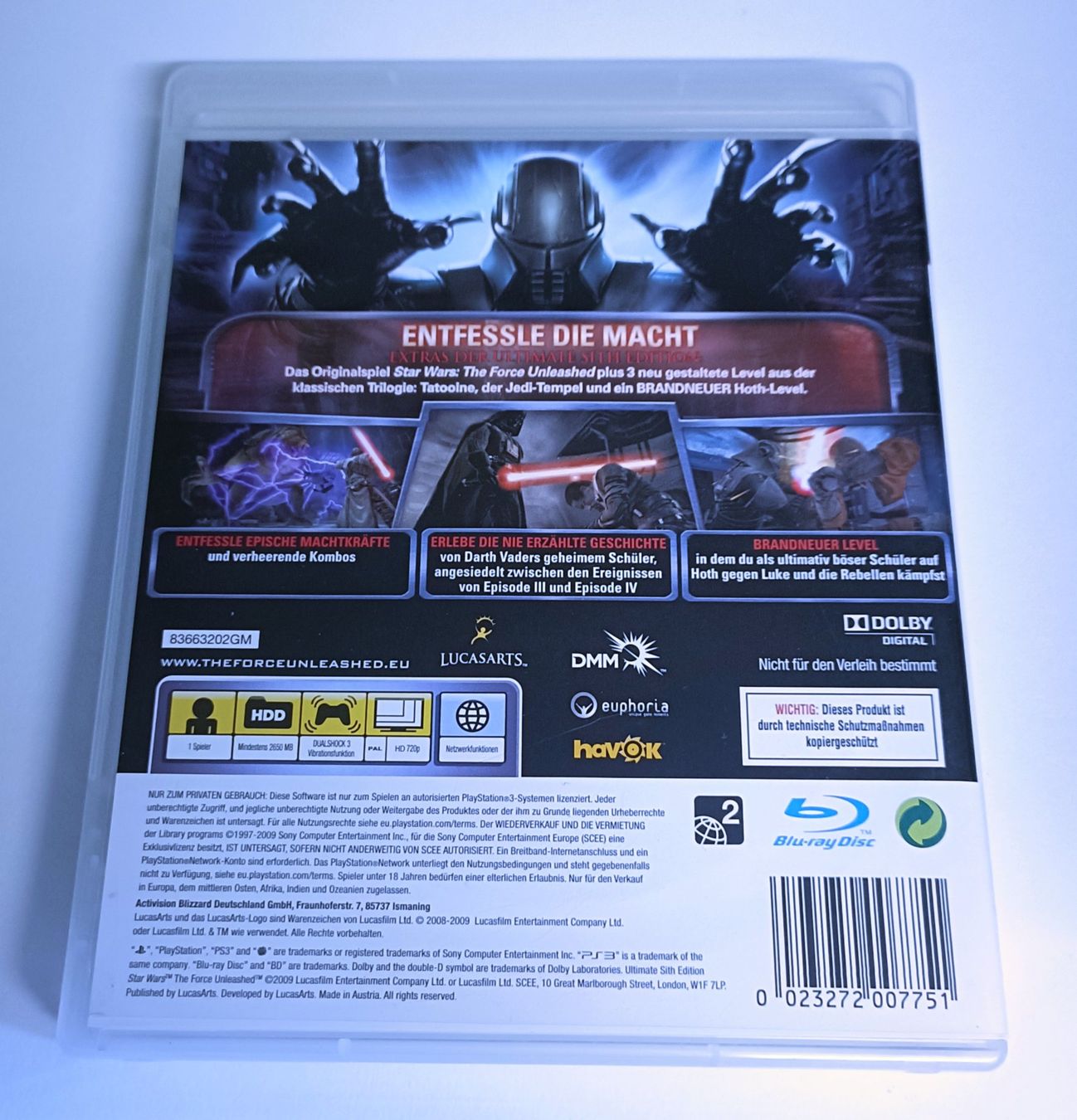 Giochi: Star Wars: The Force Unleashed [Ultimate Sith Edition] | PS3 – Usato da Köniz venduto da Gamecollect 2