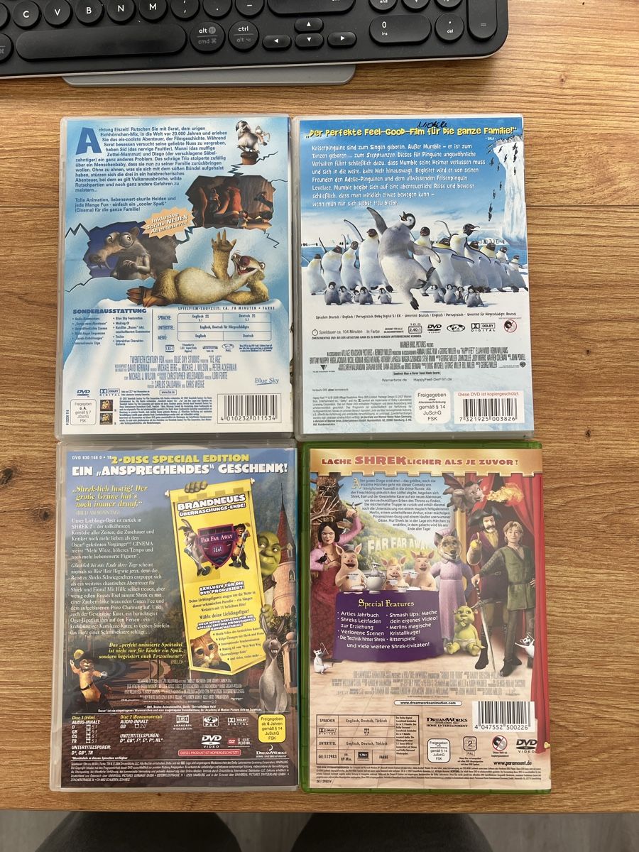 Alle DVDs: 4 DVD Kinderfilme – Neu (gemäss Beschreibung) aus Thun von tim_kin187 1