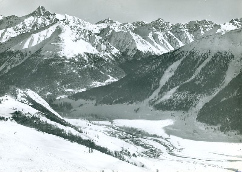 Cartoline postali: S-chanf - Skilift Albanas + 1963 – Usato da Emmenbrücke venduto da teestube
