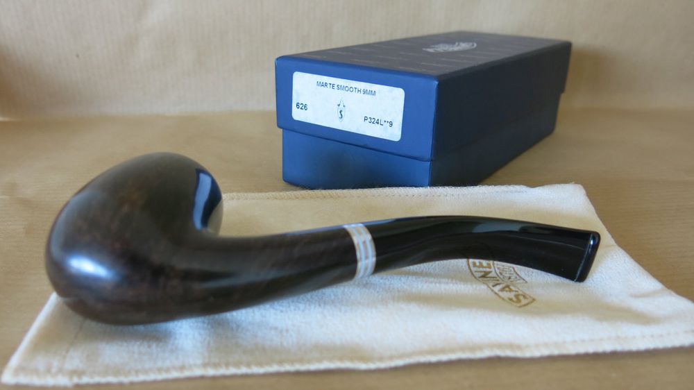 Pipe Pfeife Savinelli Bianca Marte bend smooth 606 9mm (Neu (gemäss ...