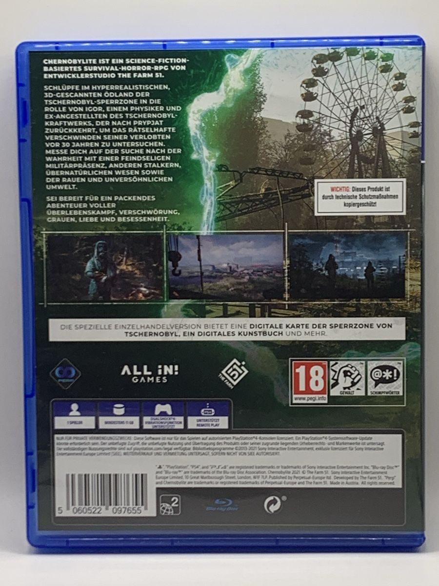 Sony Spiele: Chernobylite - PS4 Game - Survival Horror – Gebraucht aus Ostermundigen von RG-Collector 1