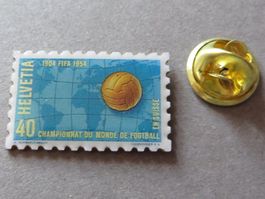 PIN HELVETIA FIFA 1954 CHAMPIONNAT DU MONDE FOOTBALL SUISSE