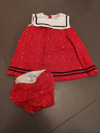 Mädchenkleid_18 bis 24 Monate (~ Grösse 86/92)_rot mit Motiv