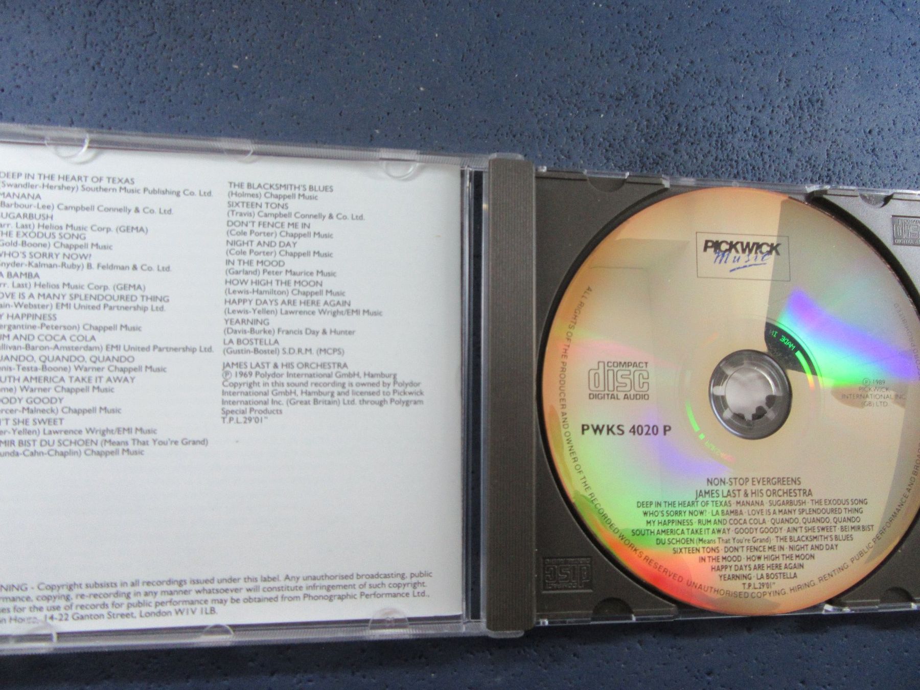 CD: JAMES LAST " NON STOP EVERGREENS " CD – Usato da Ettingen venduto da Hausi4711 1