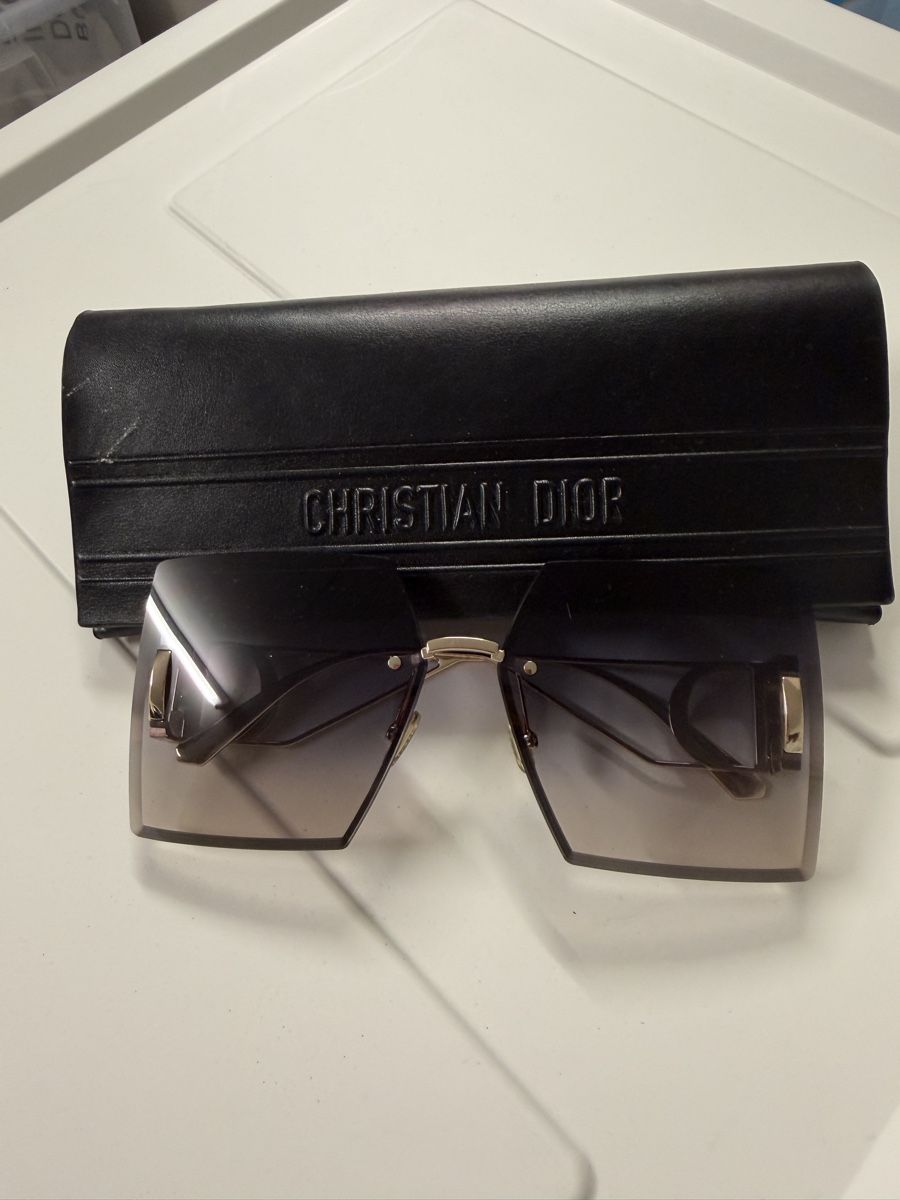 Dior Occhiali & Lenti: Christian Dior Sonnenbrille Oversize Gold/Gradient – Nuovo (secondo la descrizione) da Reitnau venduto da MsTiff