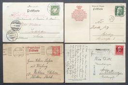 BAYERN: 4 Karten um 1901–1918
