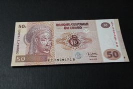 UNC Congo 50 Francs  2022